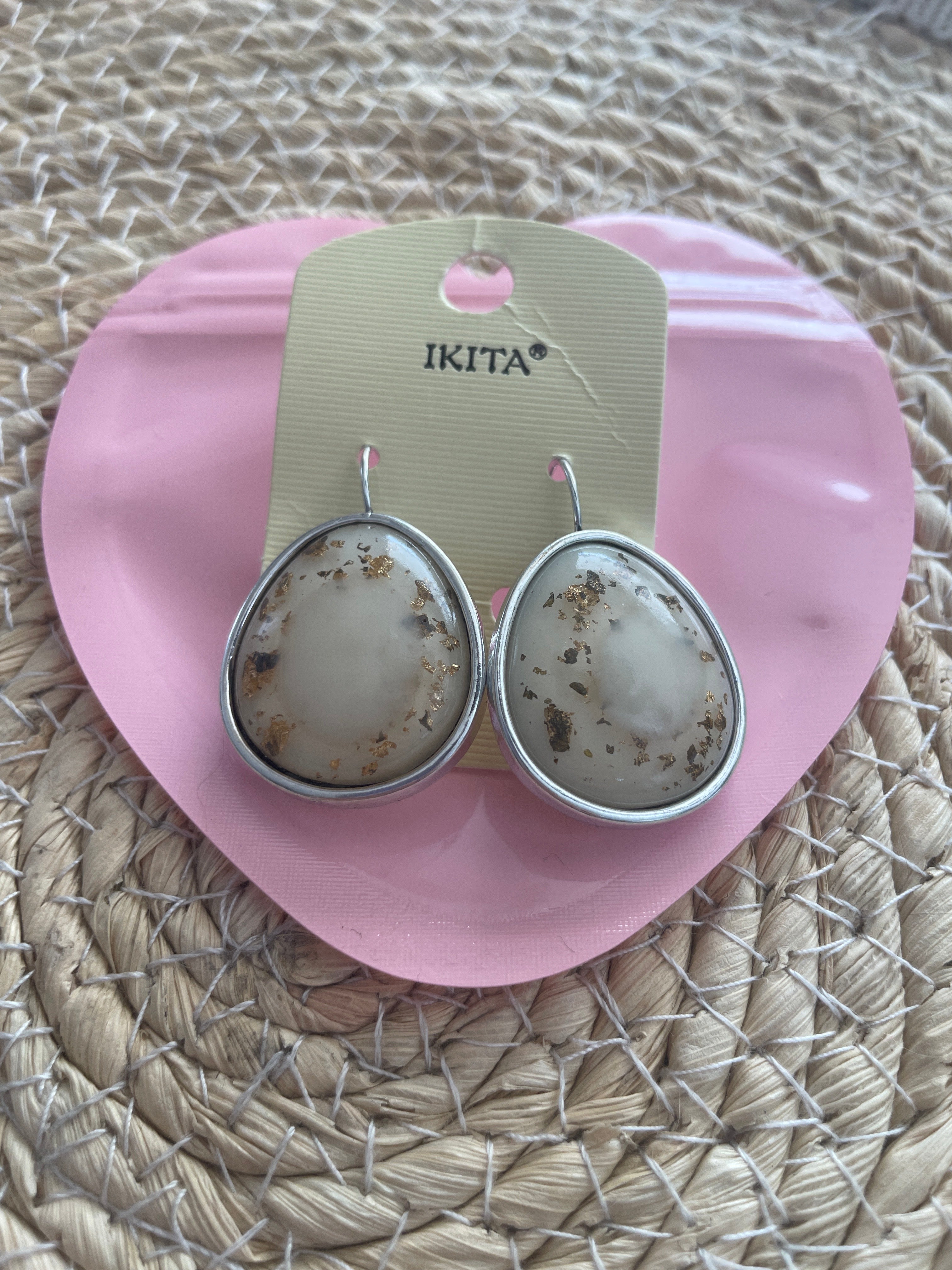 Boucles d'oreilles fantaisie IKITA – métal hypoallergénique