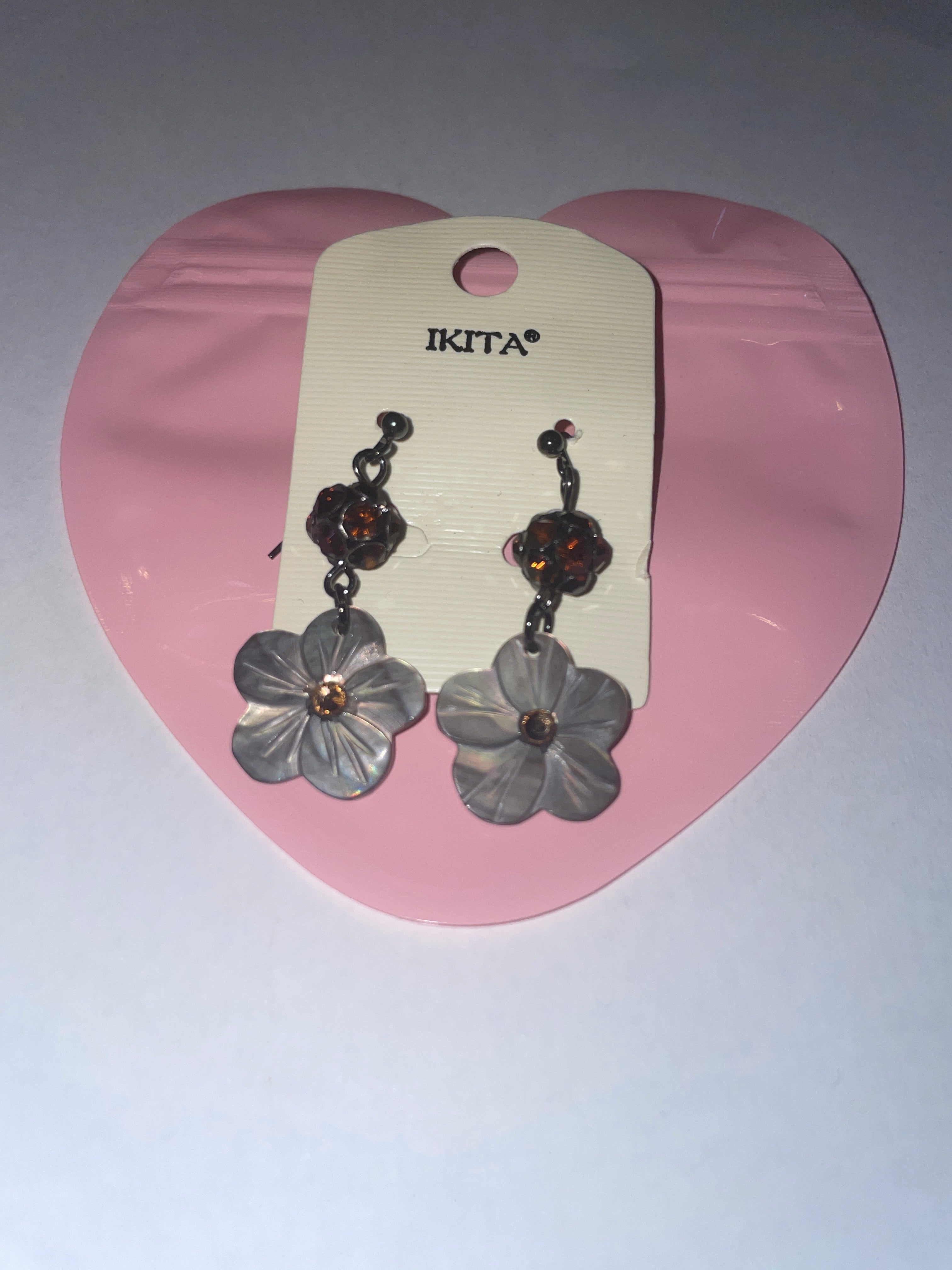 Boucles d'oreilles fantaisie IKITA – métal hypoallergénique - Réf. 18