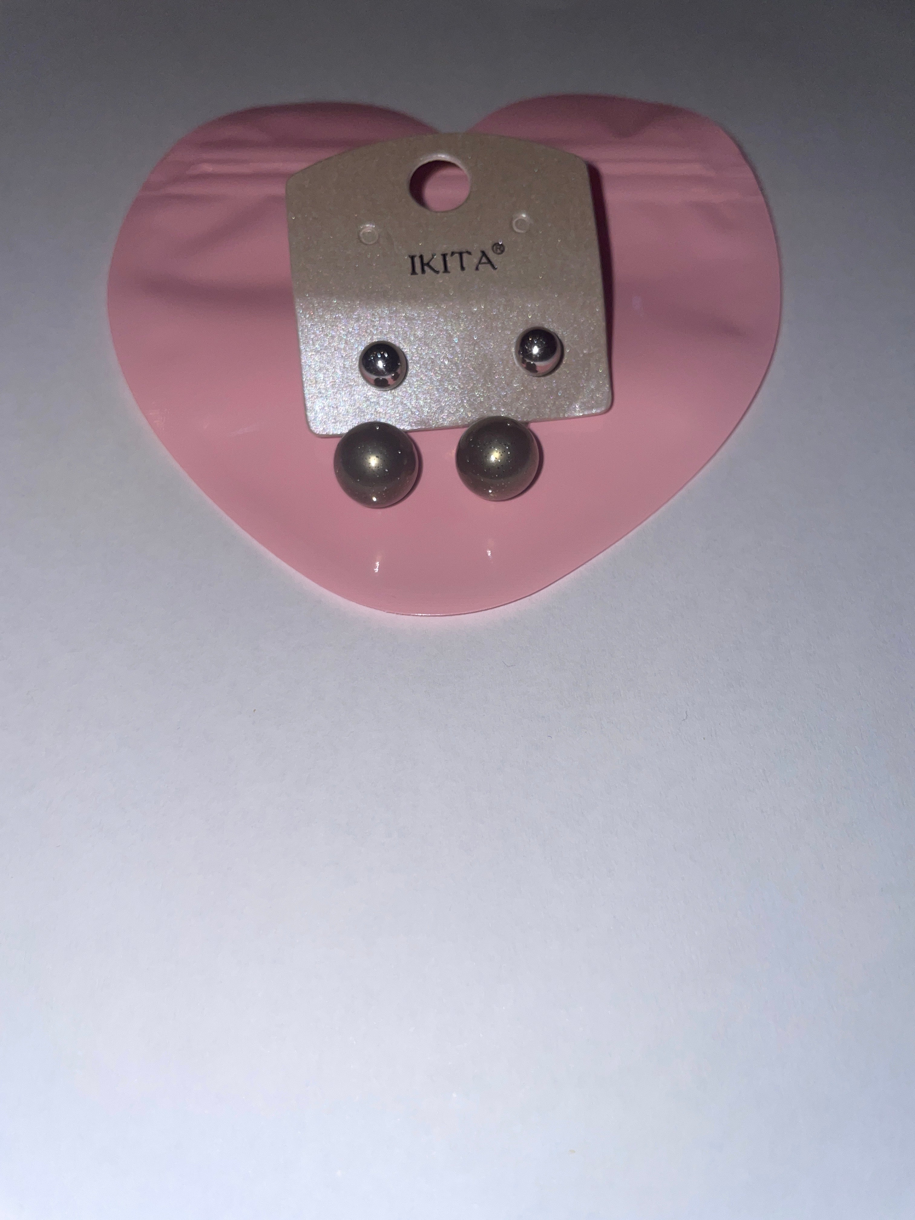 Boucles d'oreilles fantaisie IKITA – métal hypoallergénique - Réf. 17