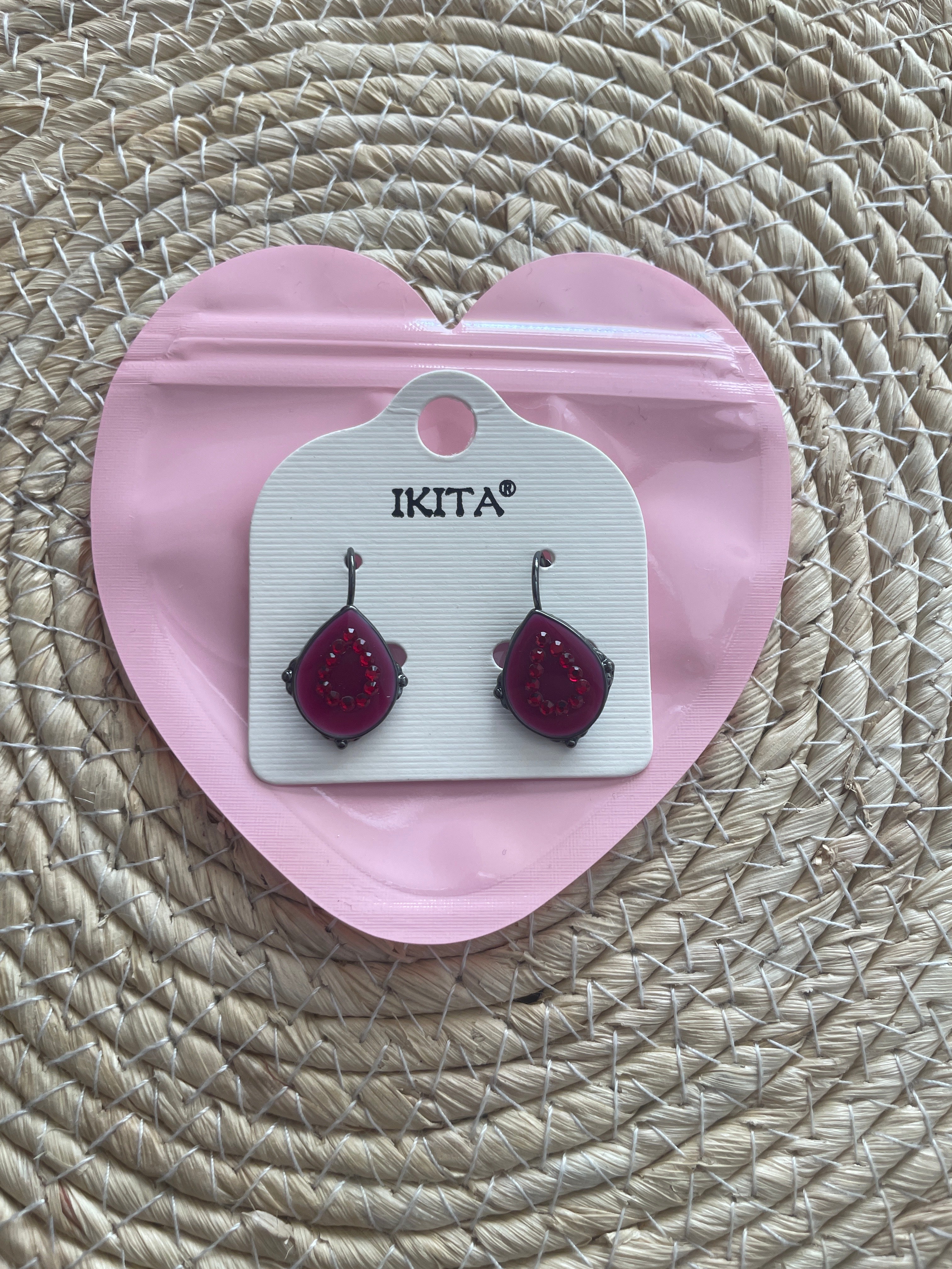 Boucles d'oreilles fantaisie IKITA – métal hypoallergénique