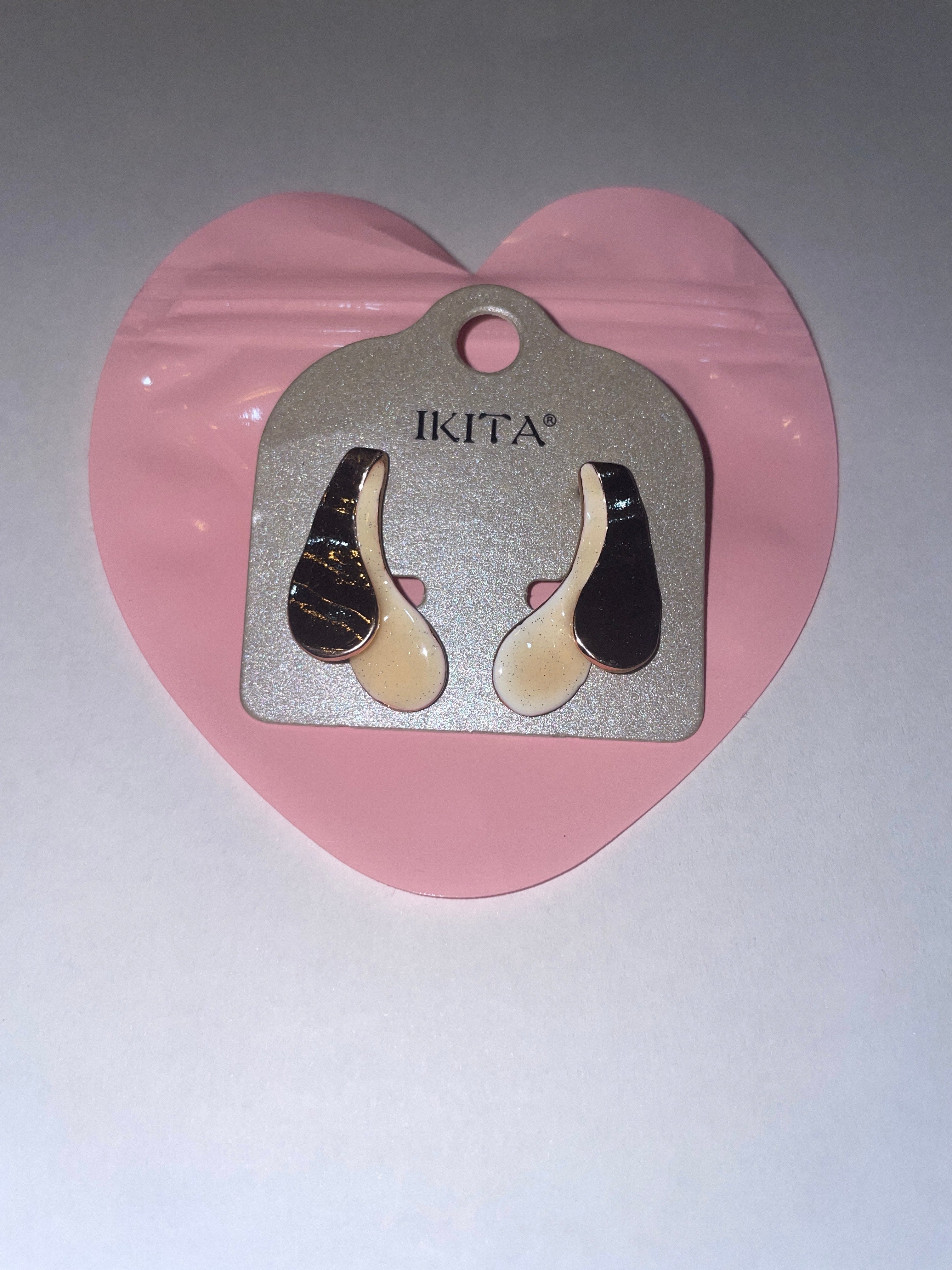 Boucles d'oreilles fantaisie IKITA – métal hypoallergénique - Réf. 12