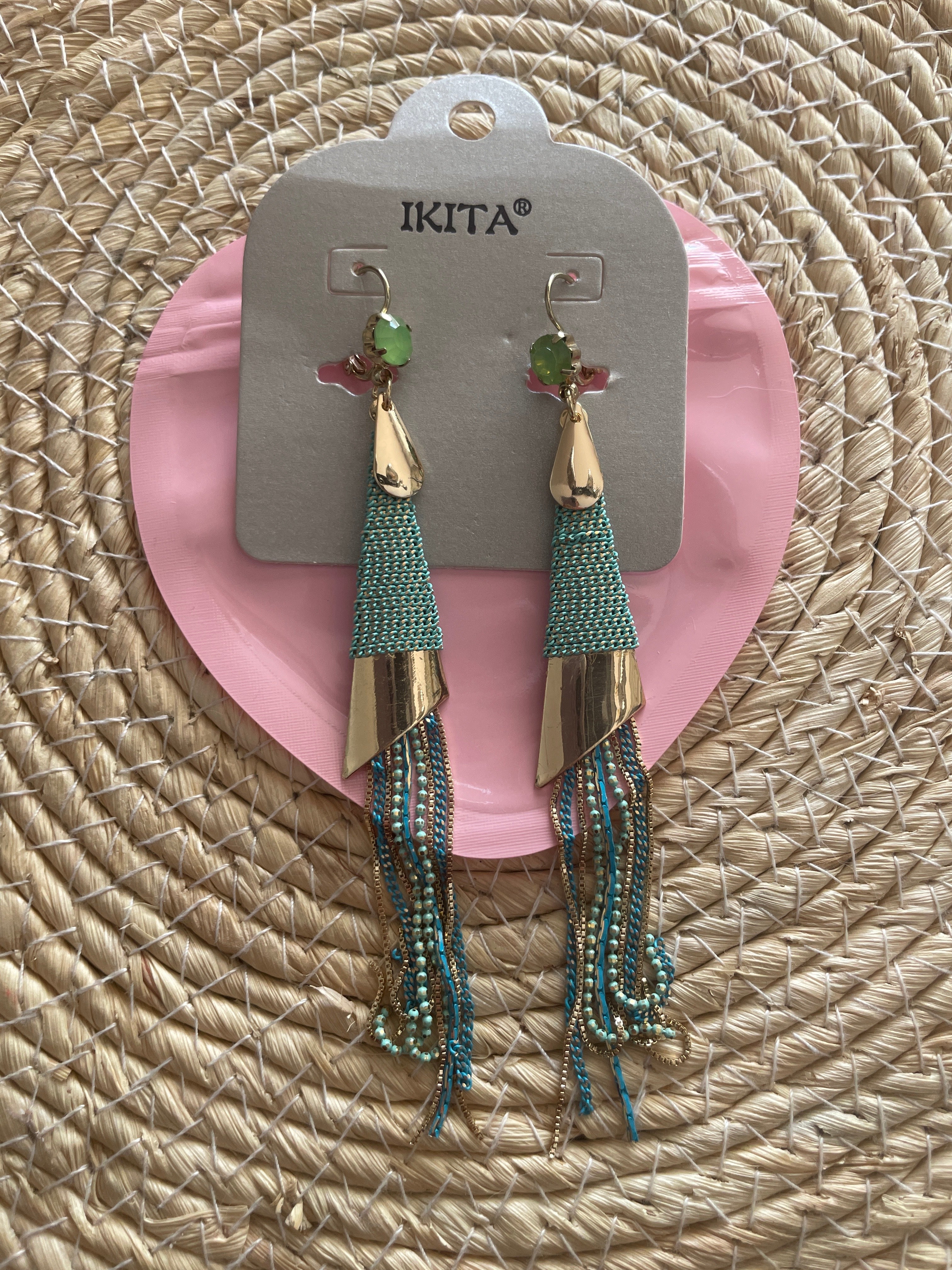 Boucles d'oreilles fantaisie IKITA – métal hypoallergénique