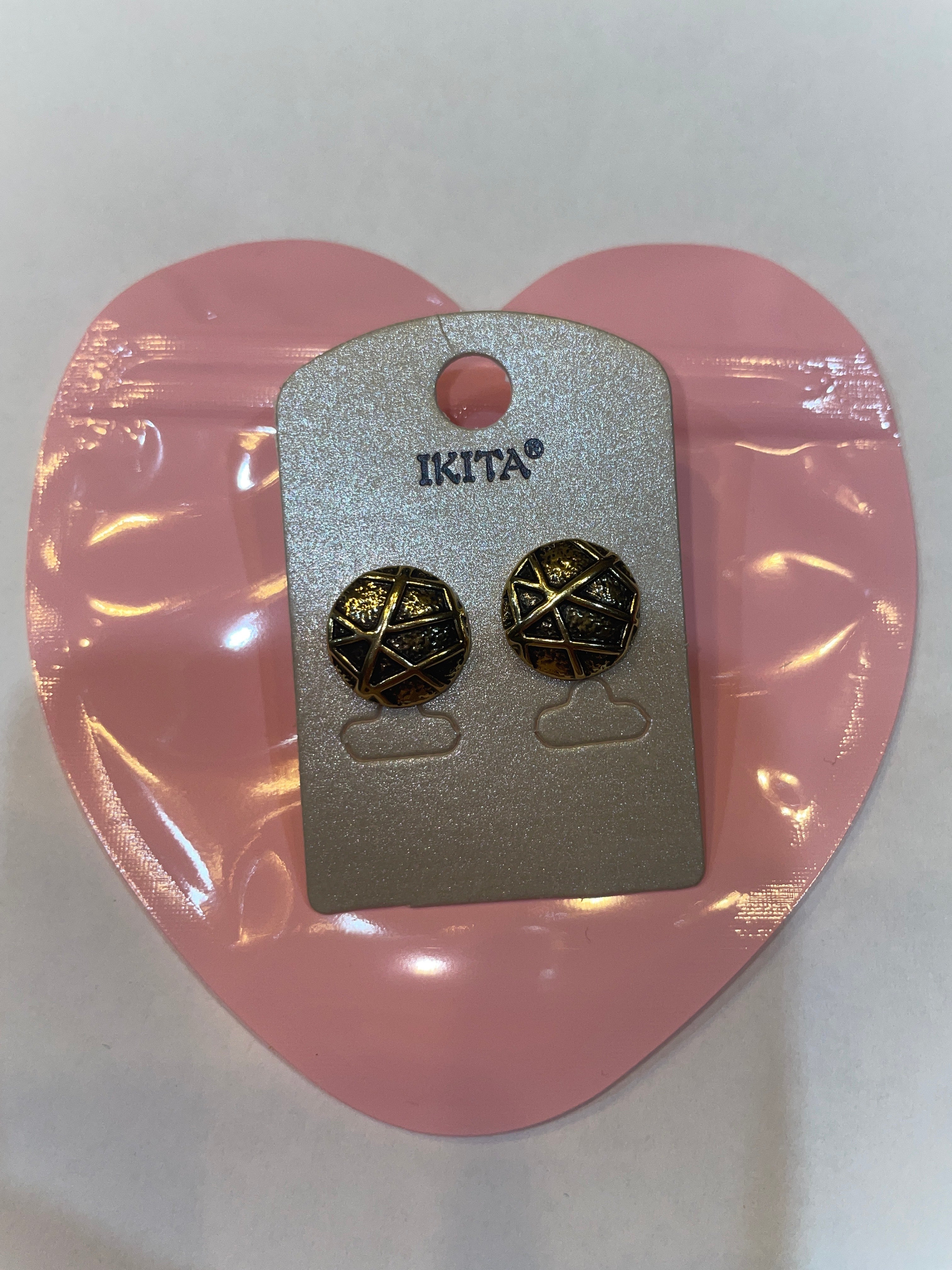 Boucles d'oreilles fantaisie IKITA – métal hypoallergénique