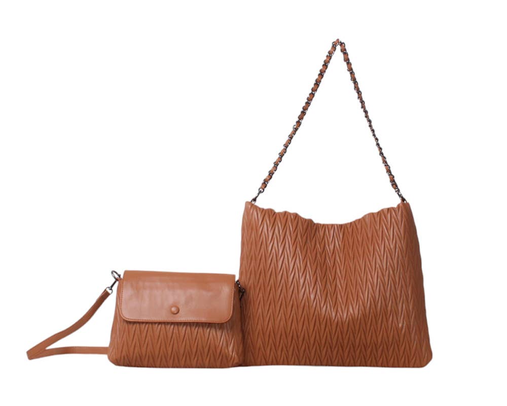 SAC DOUBLE, AVEC TROUSSE. NOUVELLE COLLECTION.: CUIR