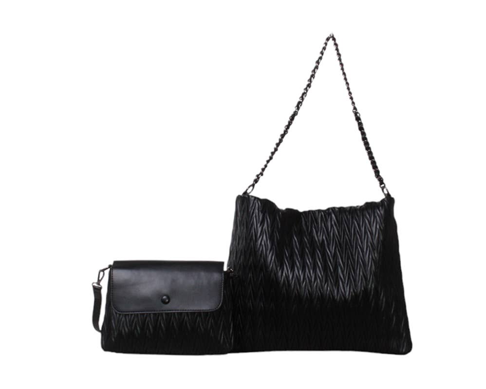 SAC DOUBLE, AVEC TROUSSE. NOUVELLE COLLECTION.: CUIR