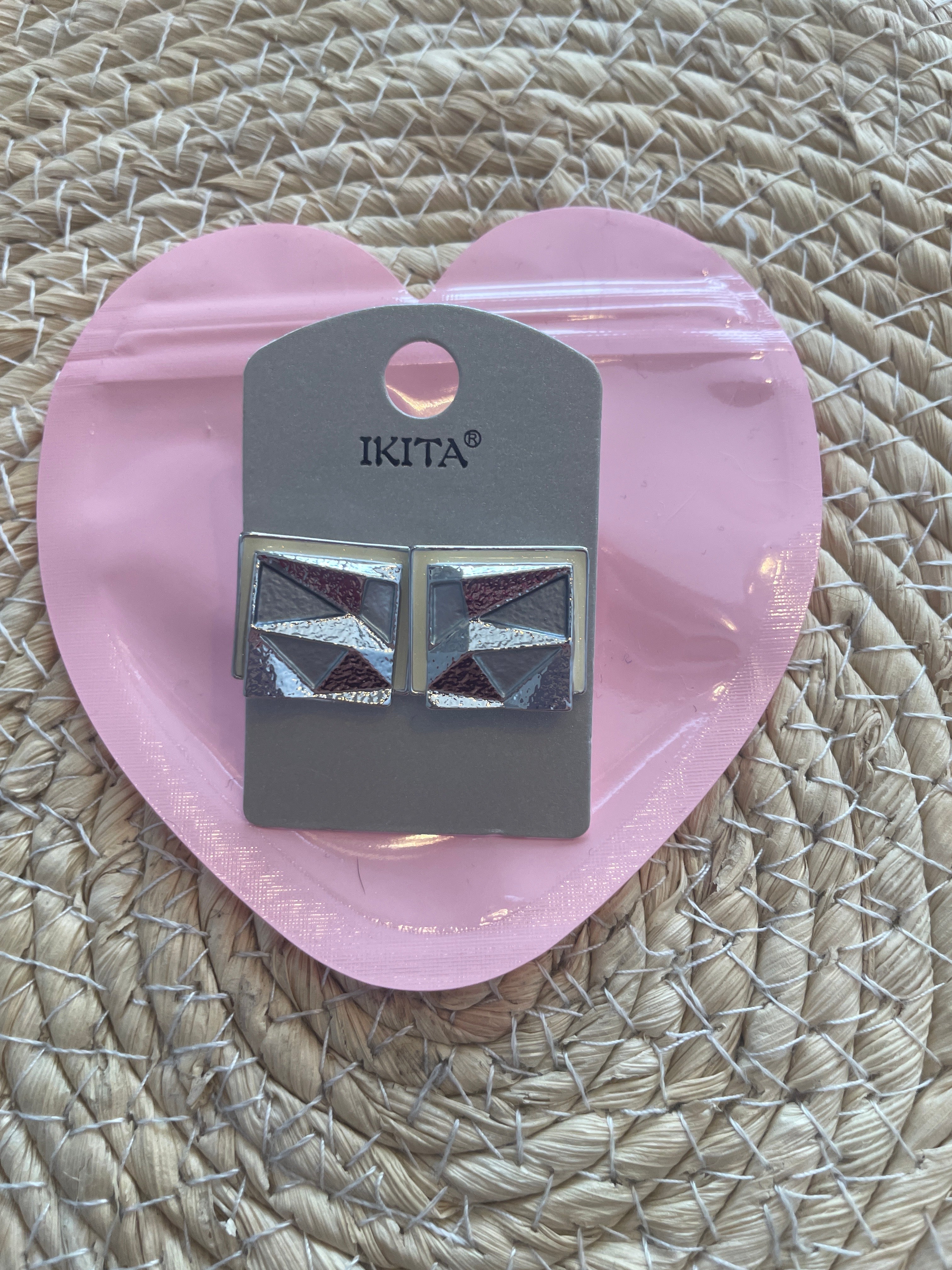 Boucles d'oreilles fantaisie IKITA – métal hypoallergénique