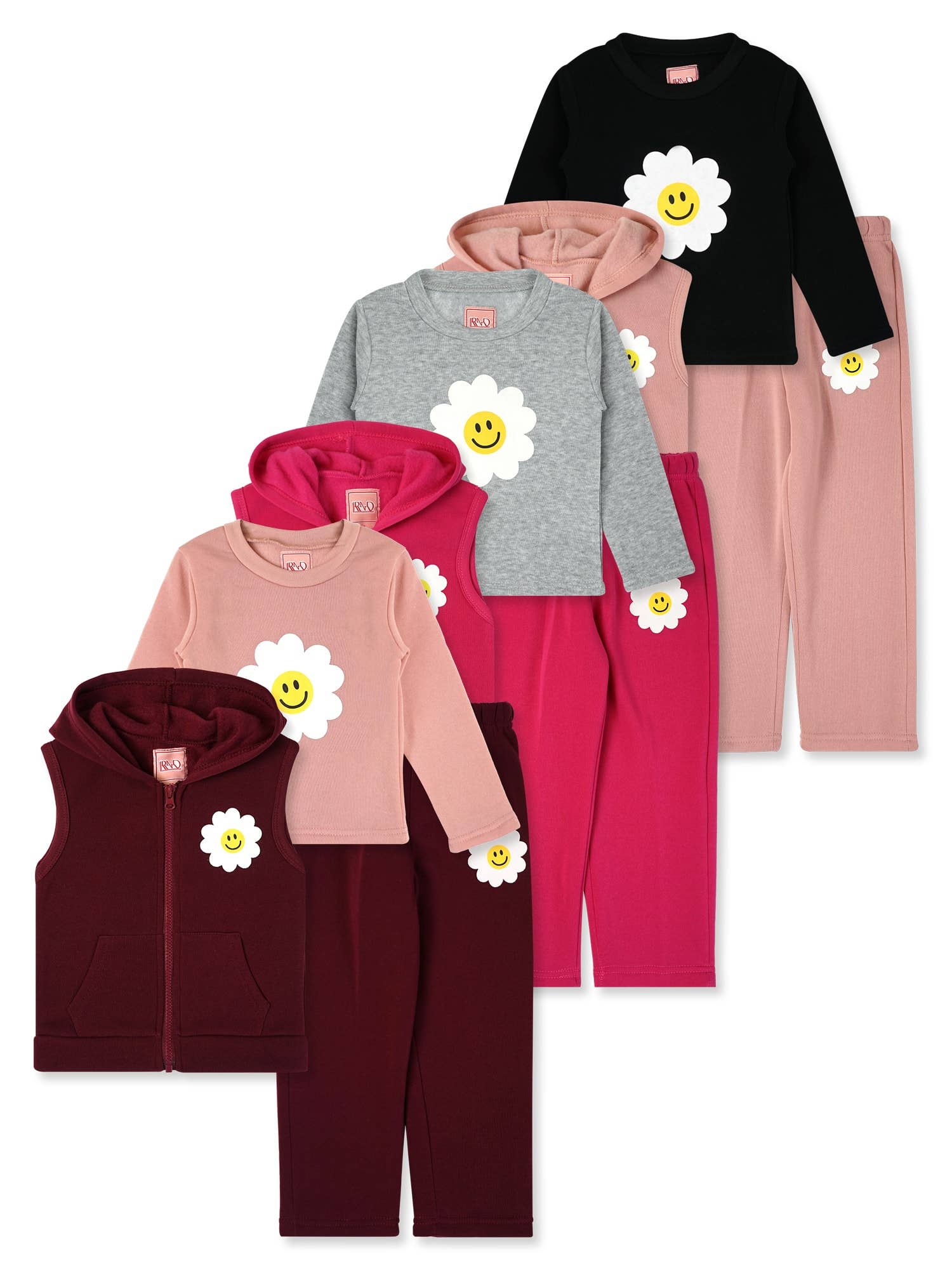 Ensemble 3 pièces en polaire pour filles #05: 2T-3T-4T (2-3-3)