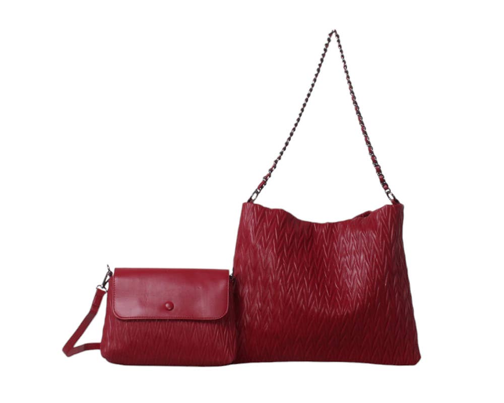 SAC DOUBLE, AVEC TROUSSE. NOUVELLE COLLECTION.: CUIR