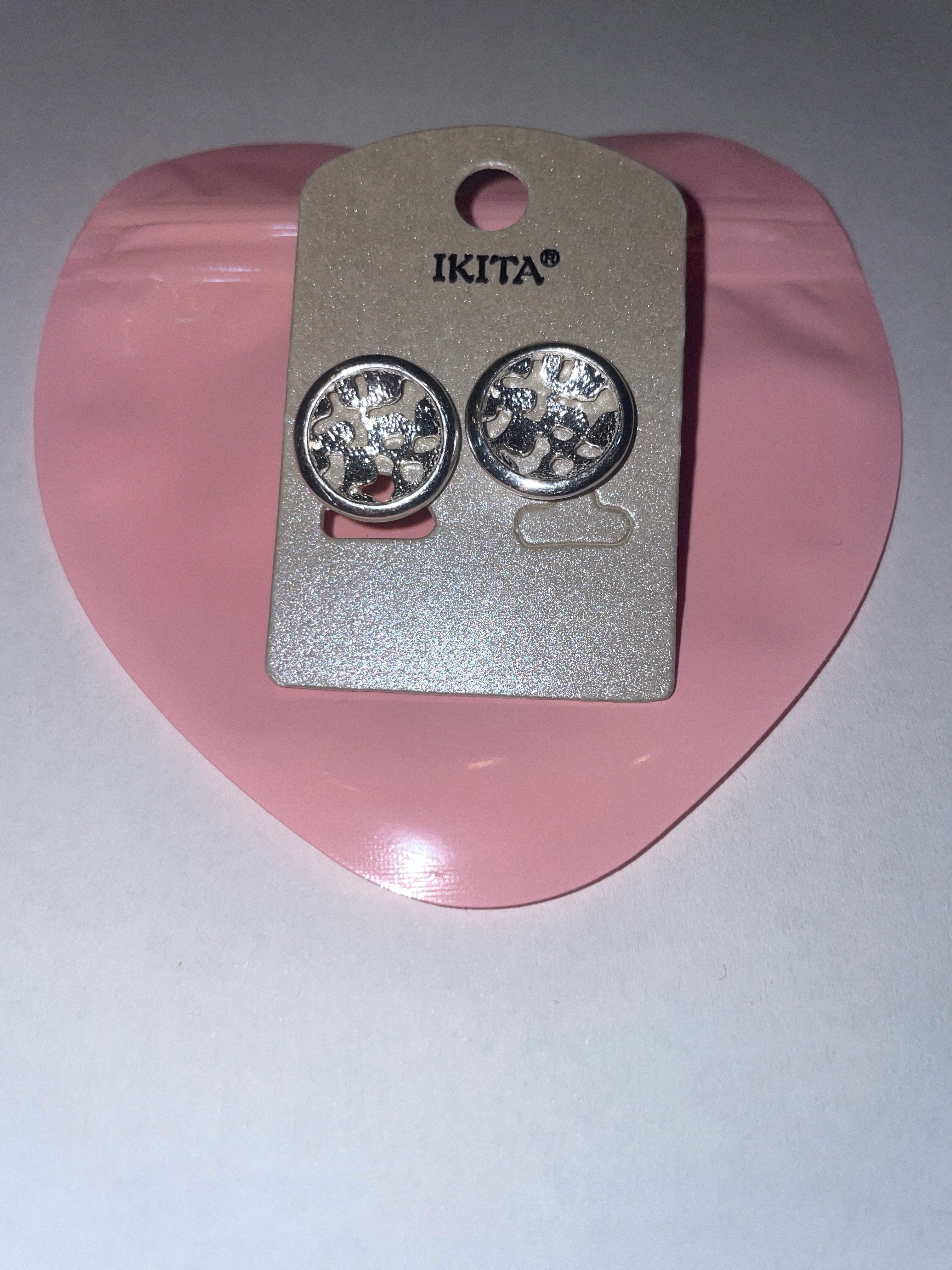 Boucles d'oreilles fantaisie IKITA – métal hypoallergénique - Réf. 20