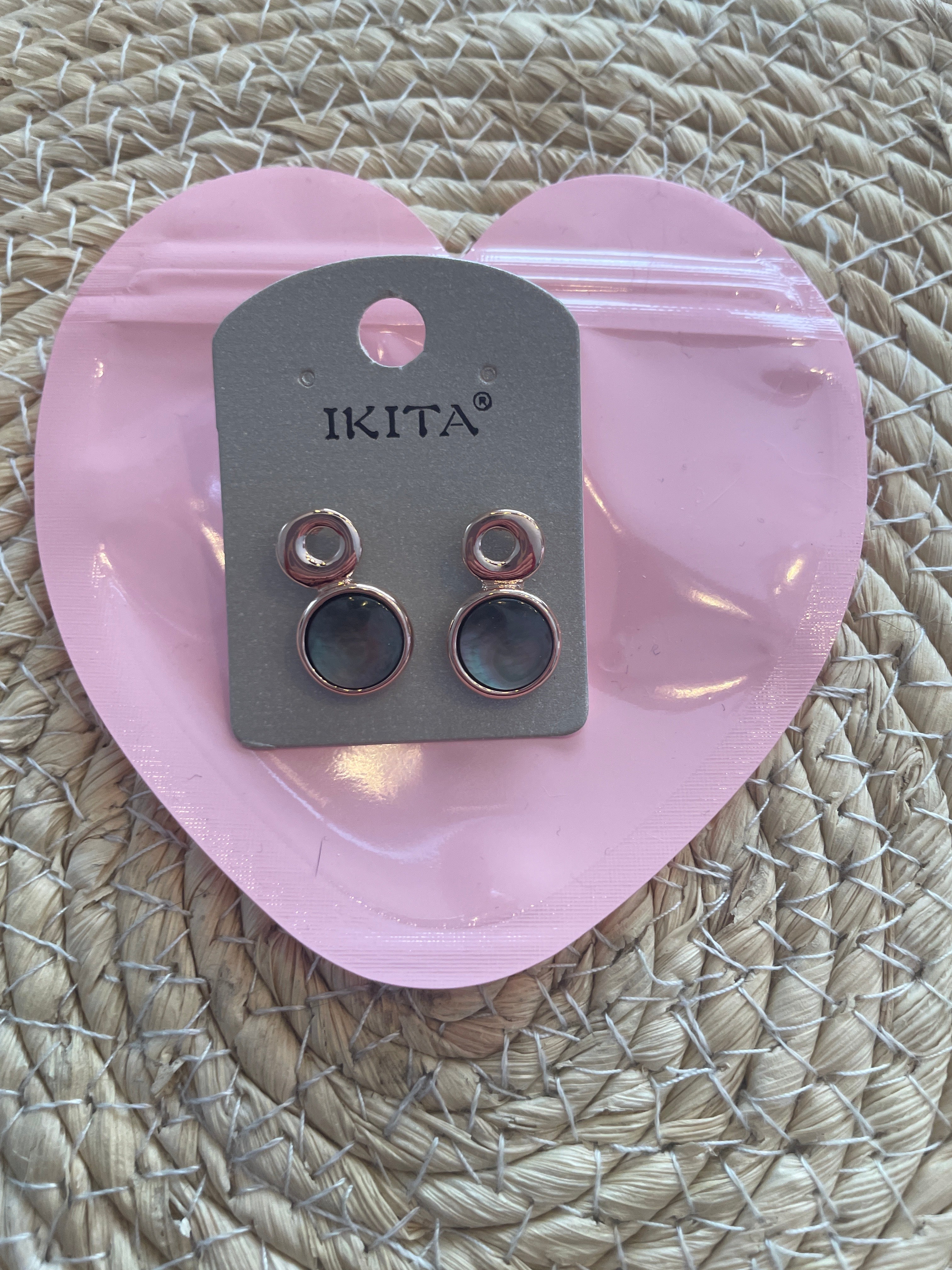 Boucles d'oreilles fantaisie IKITA – métal hypoallergénique