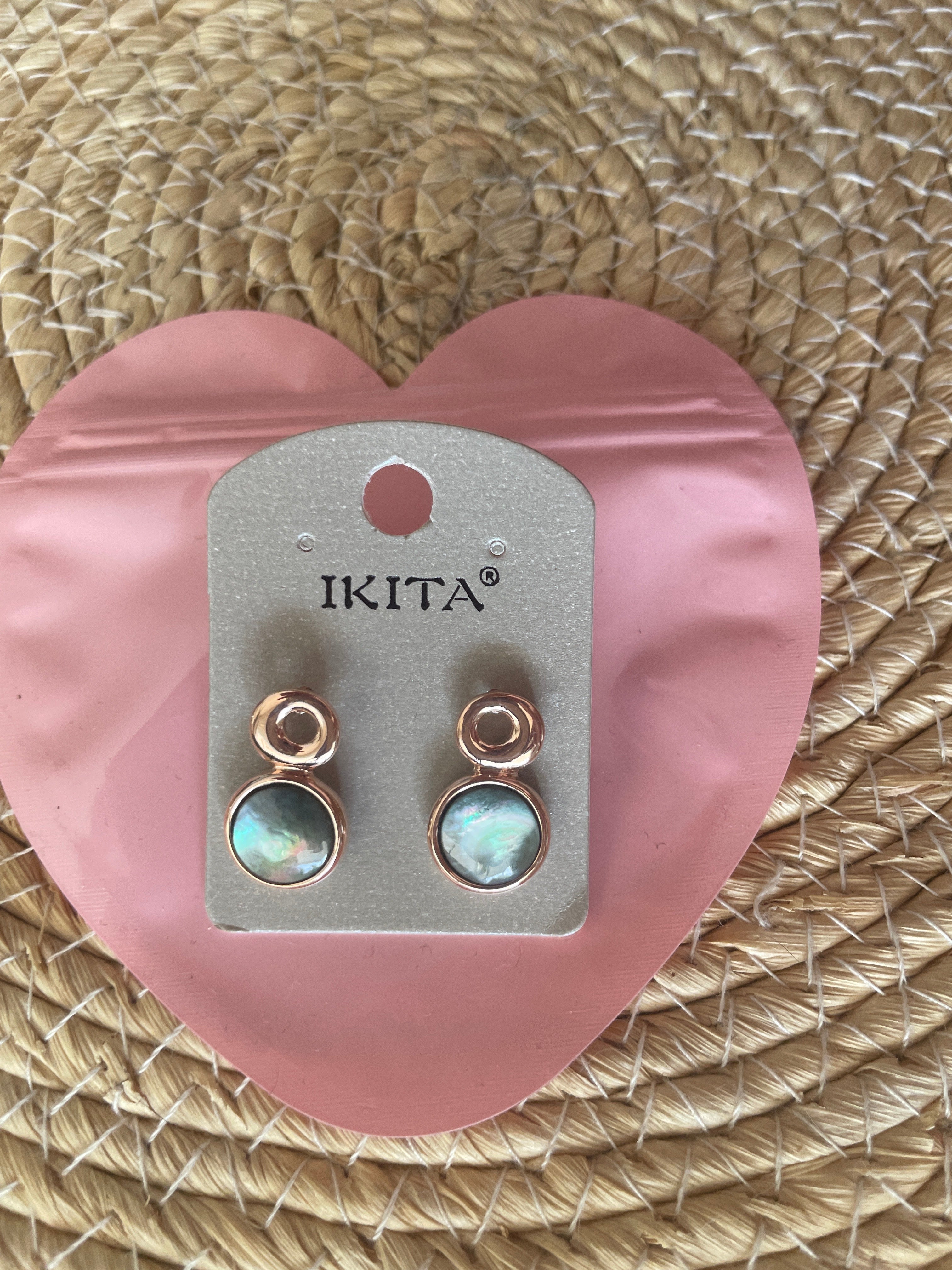 Boucles d’oreilles fantaisie IKITA – métal hypoallergénique