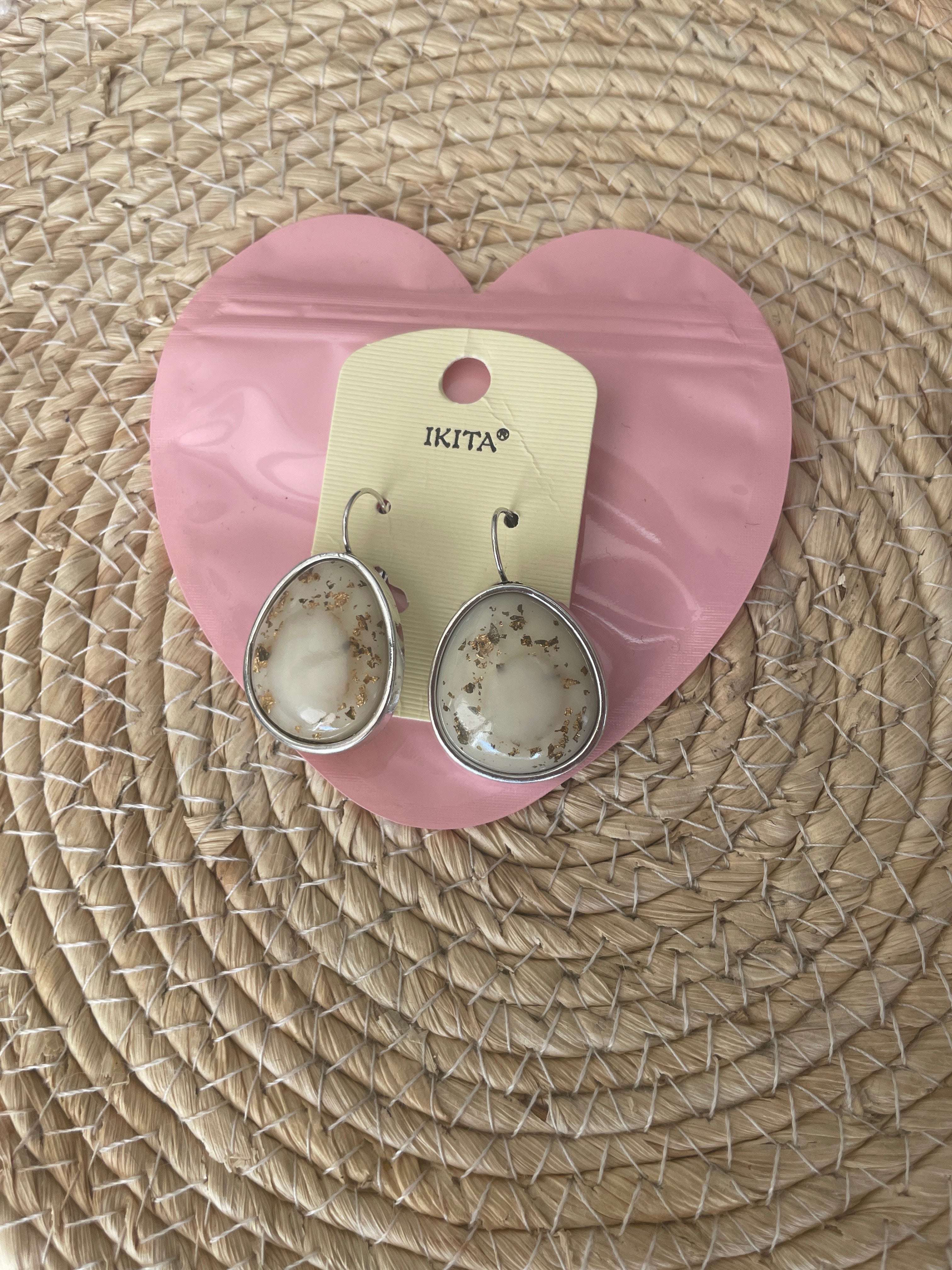 Boucles d’oreilles fantaisie IKITA – métal hypoallergénique