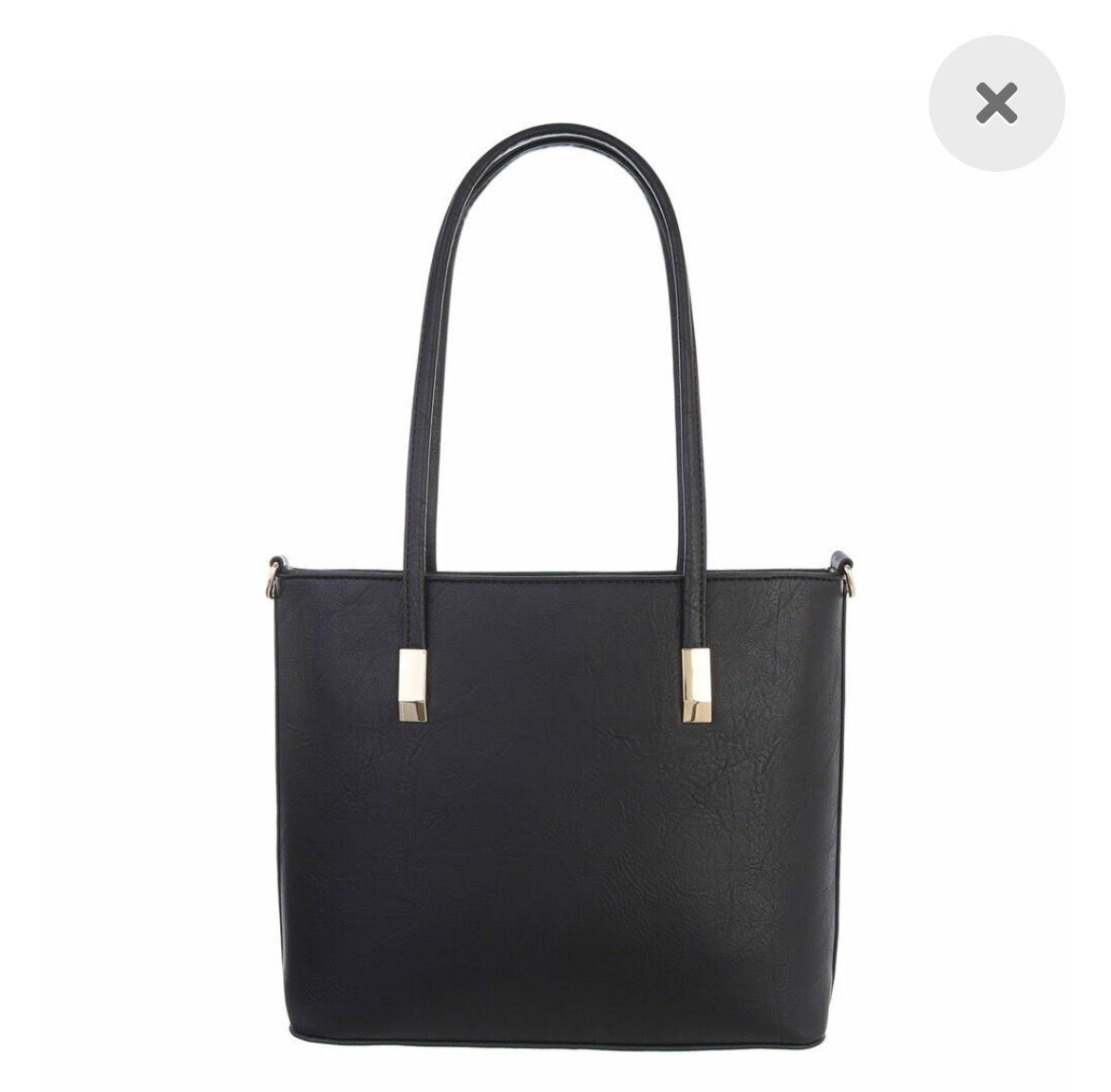 Sac à Main Femme Noir Cabas avec Bandoulière