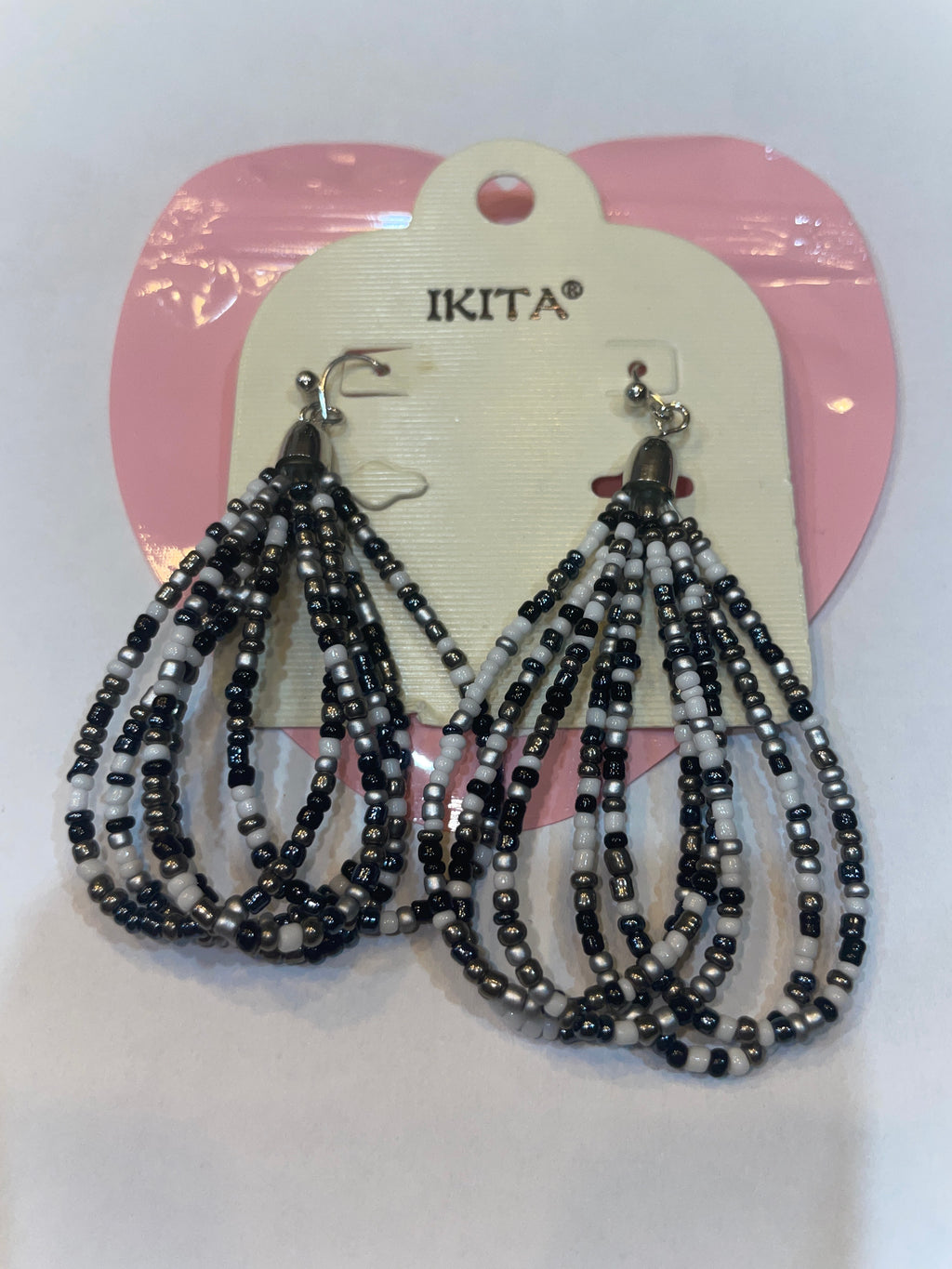 Boucles d'oreilles fantaisie IKITA – métal hypoallergénique - Réf. 23