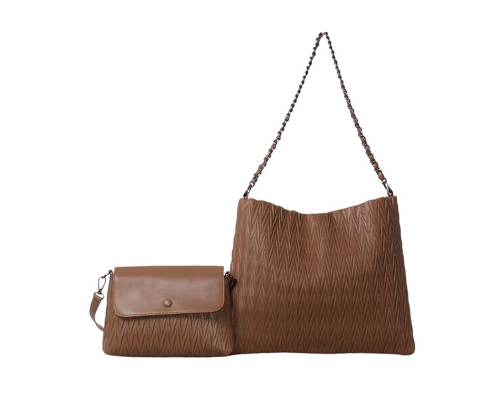 SAC DOUBLE, AVEC TROUSSE. NOUVELLE COLLECTION.: CUIR