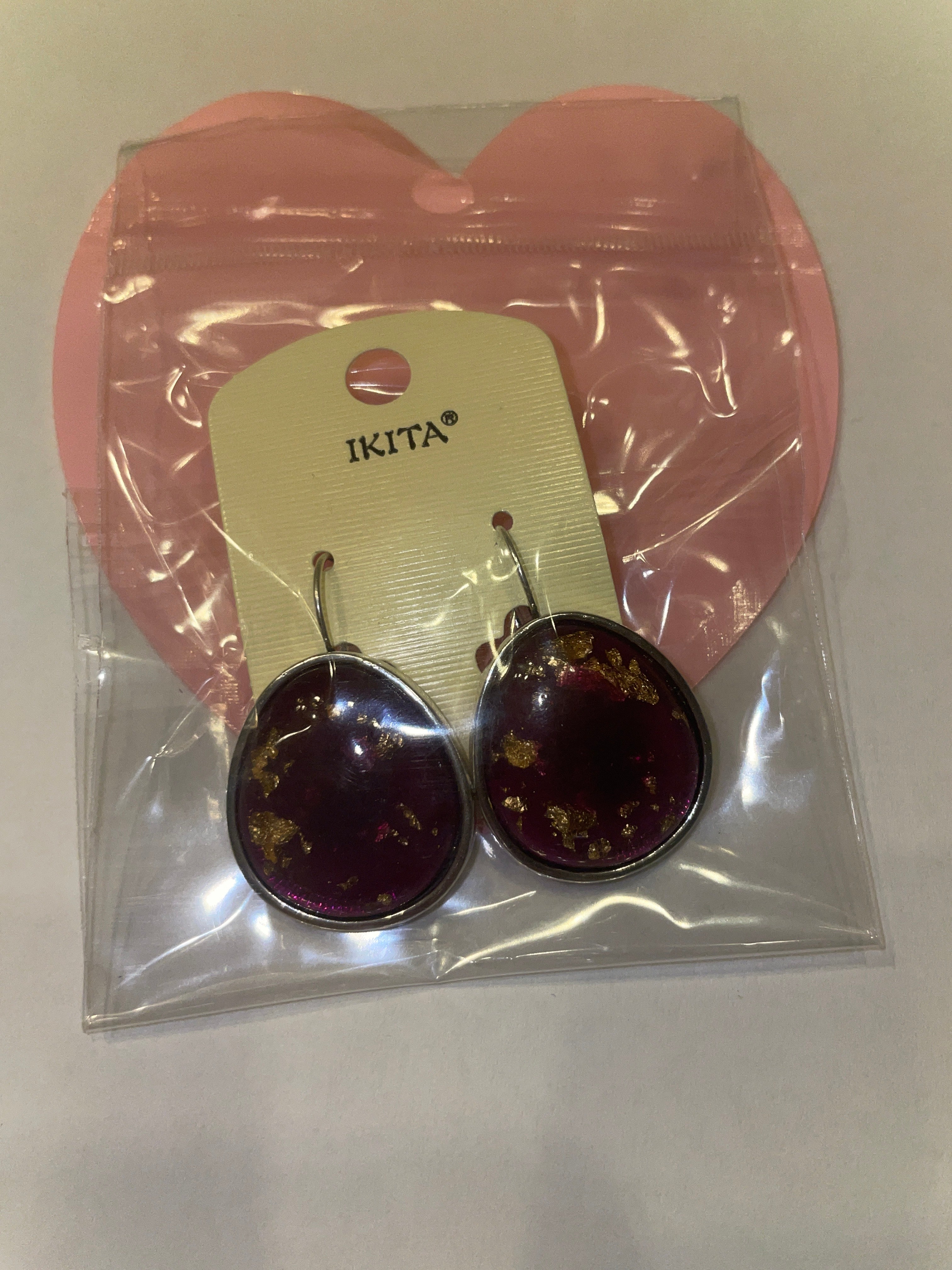 Boucles d'oreilles fantaisie IKITA – métal hypoallergénique - Réf. 3