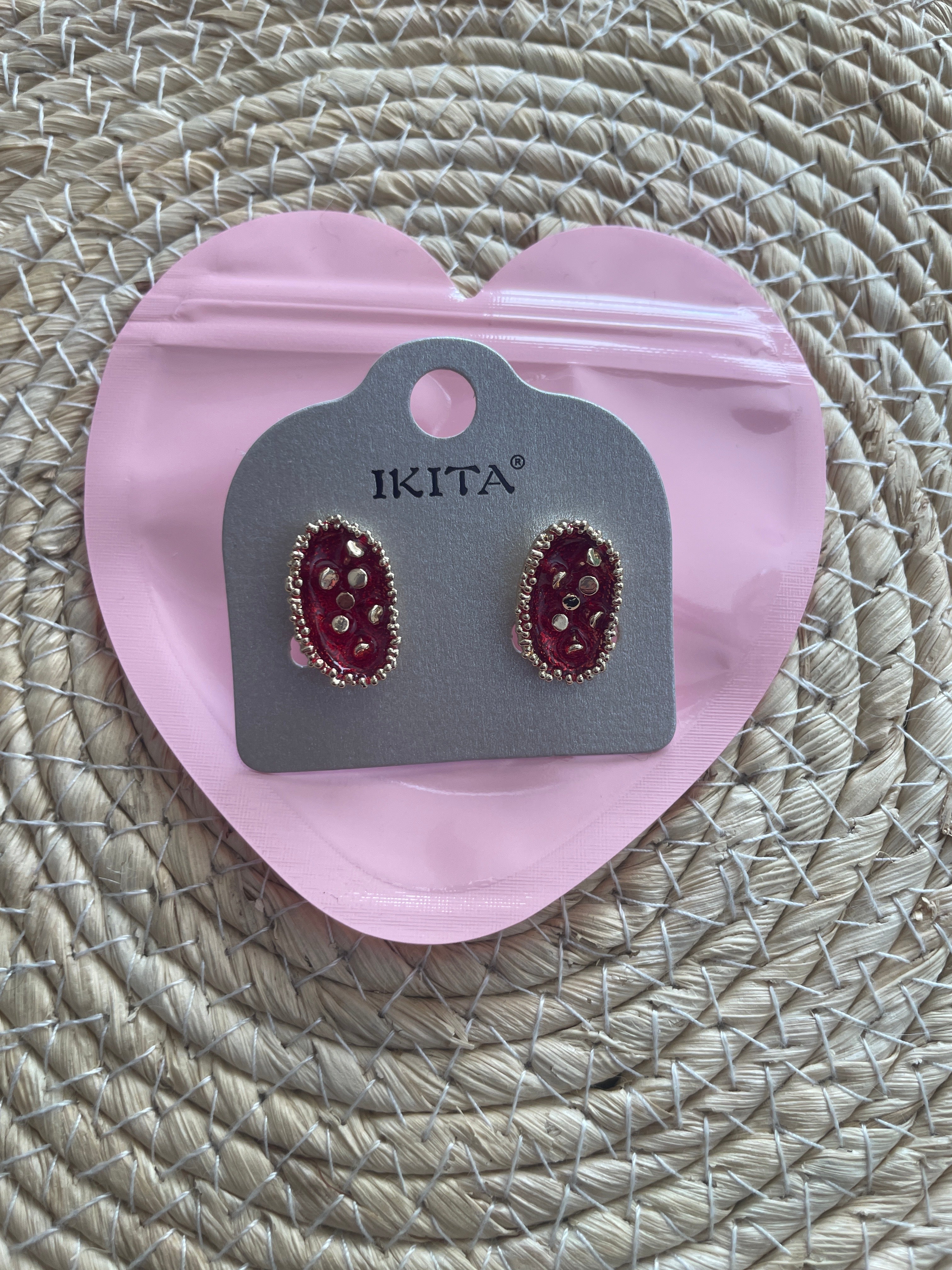 Boucles d'oreilles fantaisie IKITA – métal hypoallergénique