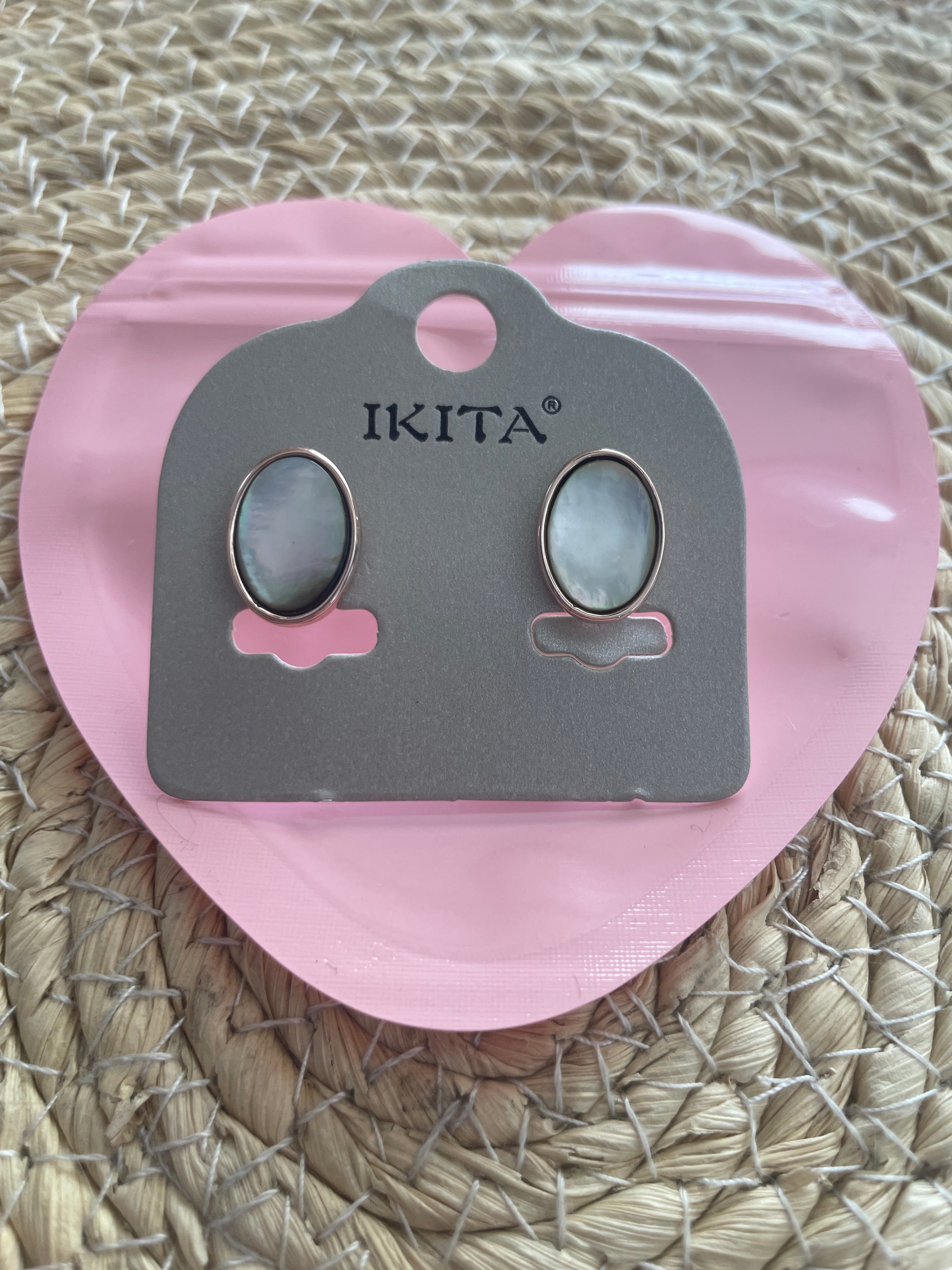 Boucles d'oreilles fantaisie IKITA – métal hypoallergénique