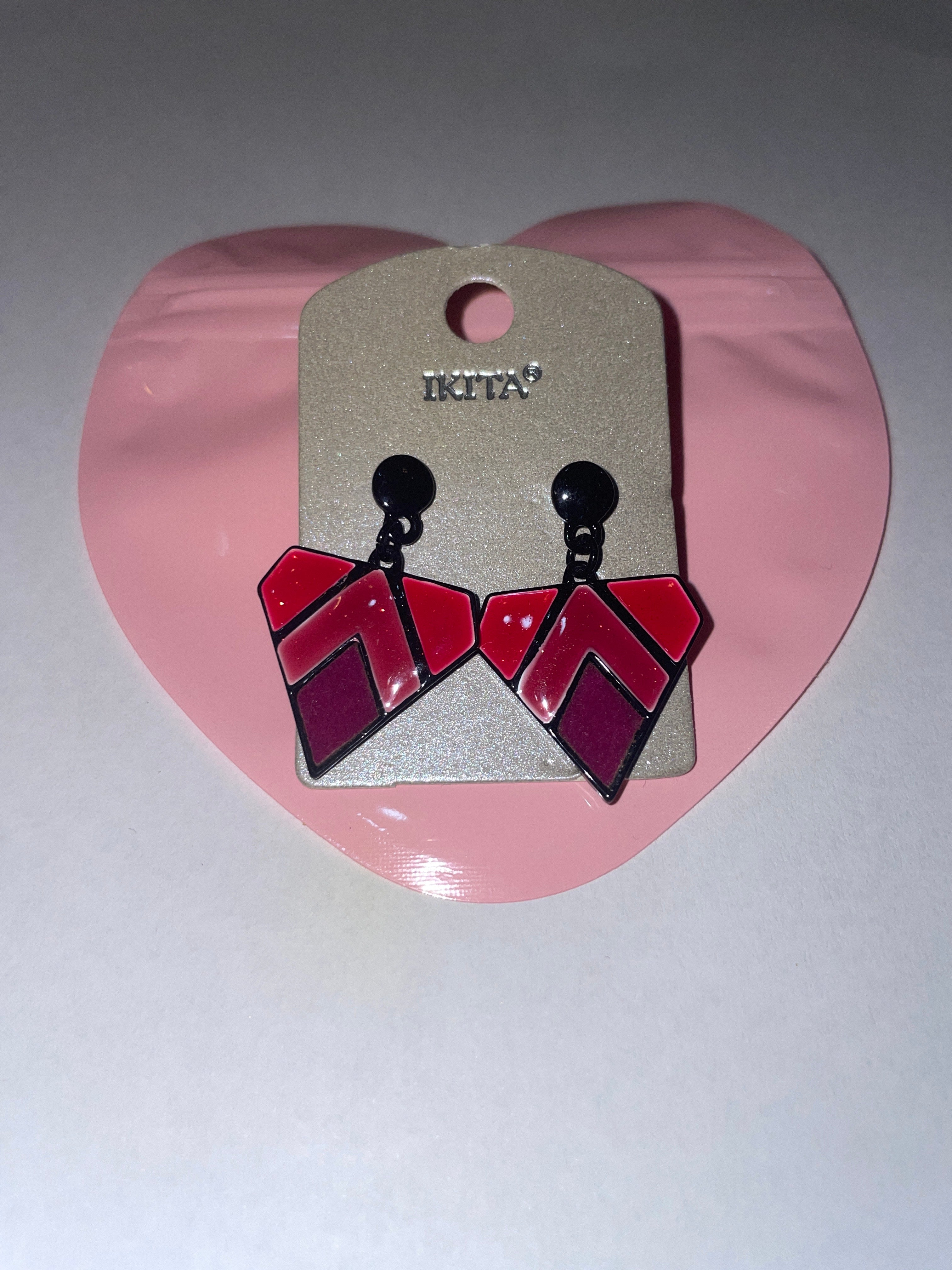 Boucles d'oreilles fantaisie IKITA – métal hypoallergénique - Réf. 23