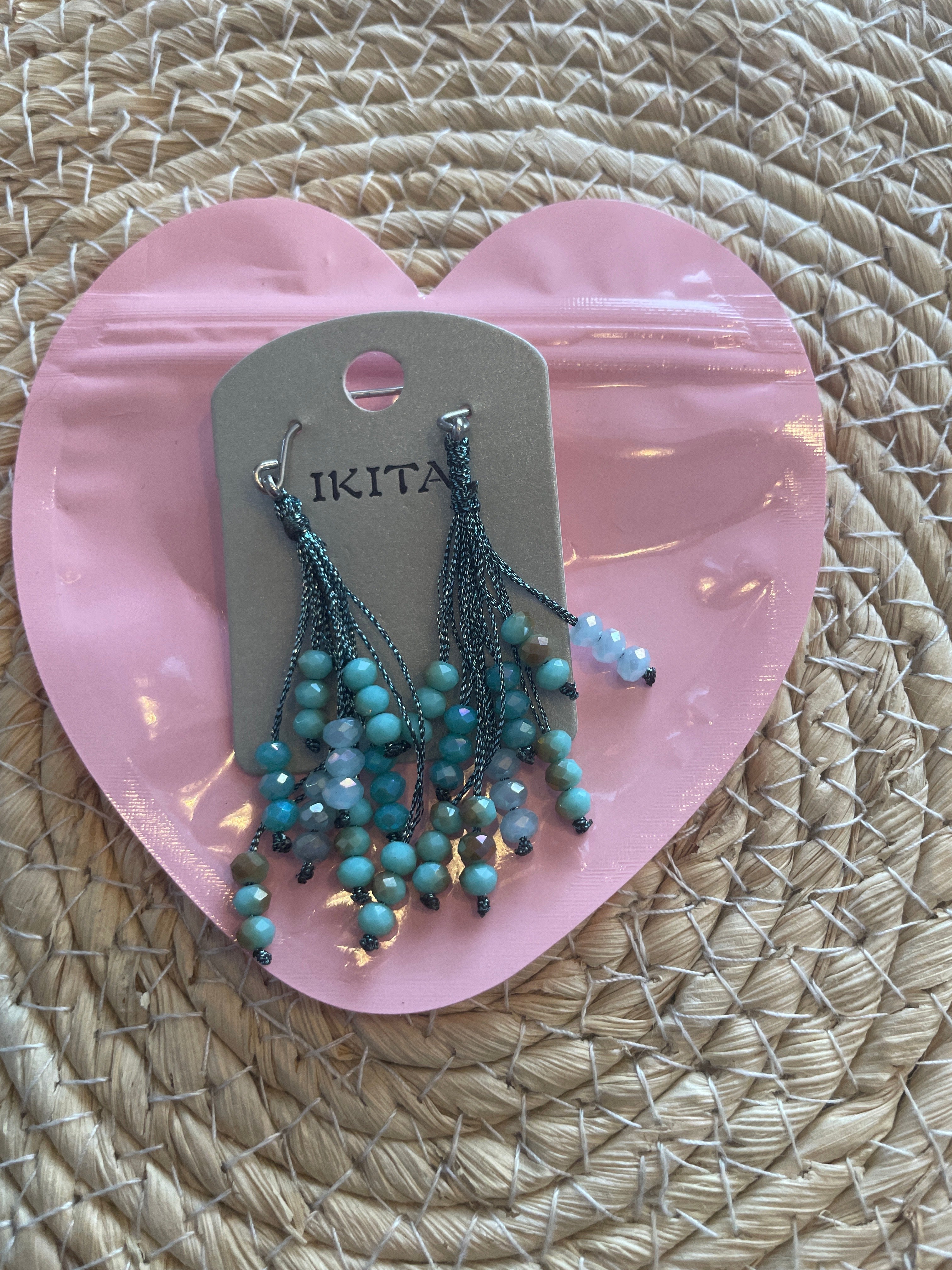 Boucles d'oreilles fantaisie IKITA – métal hypoallergénique