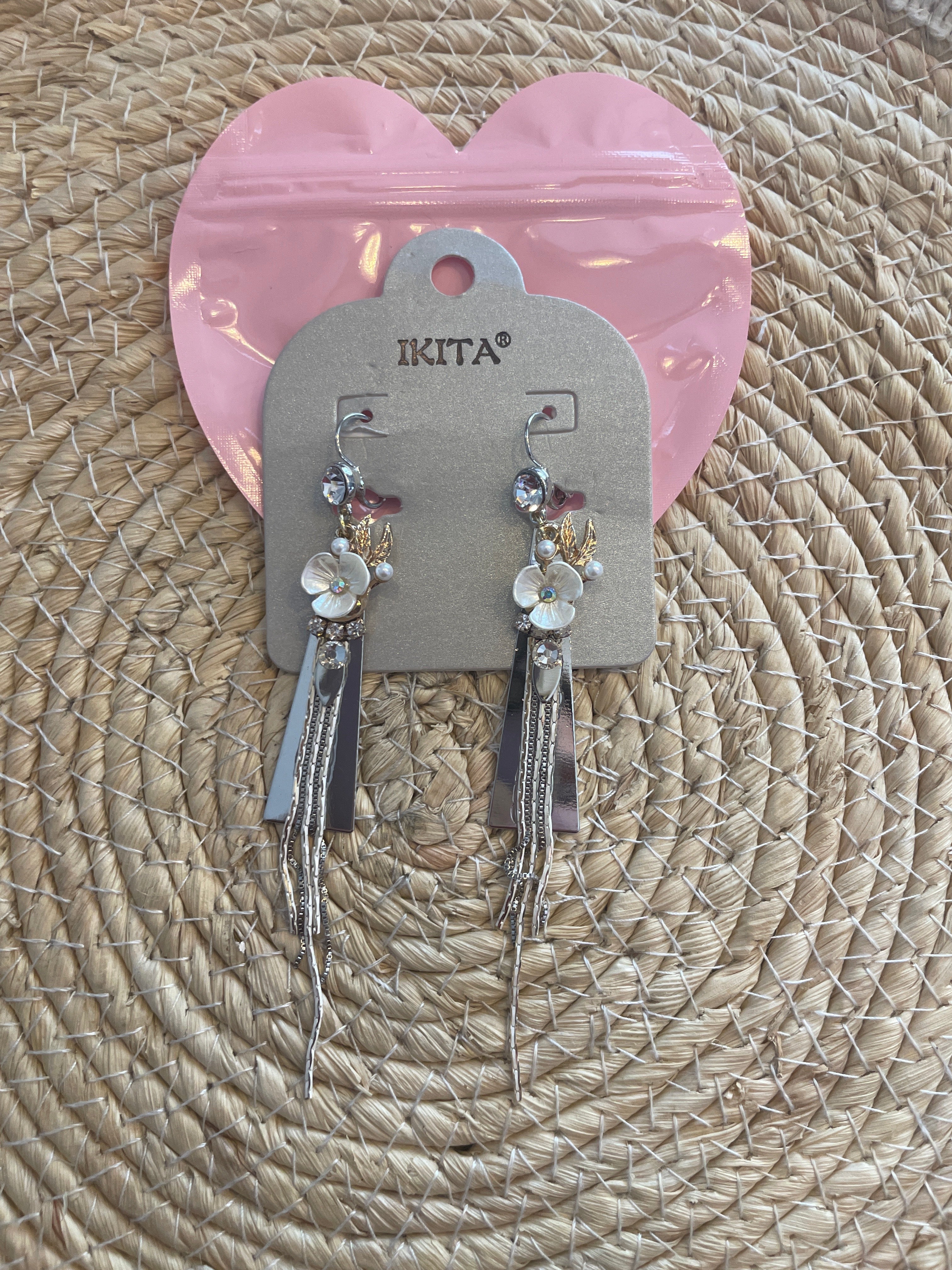 Boucles d'oreilles fantaisie IKITA – métal hypoallergénique