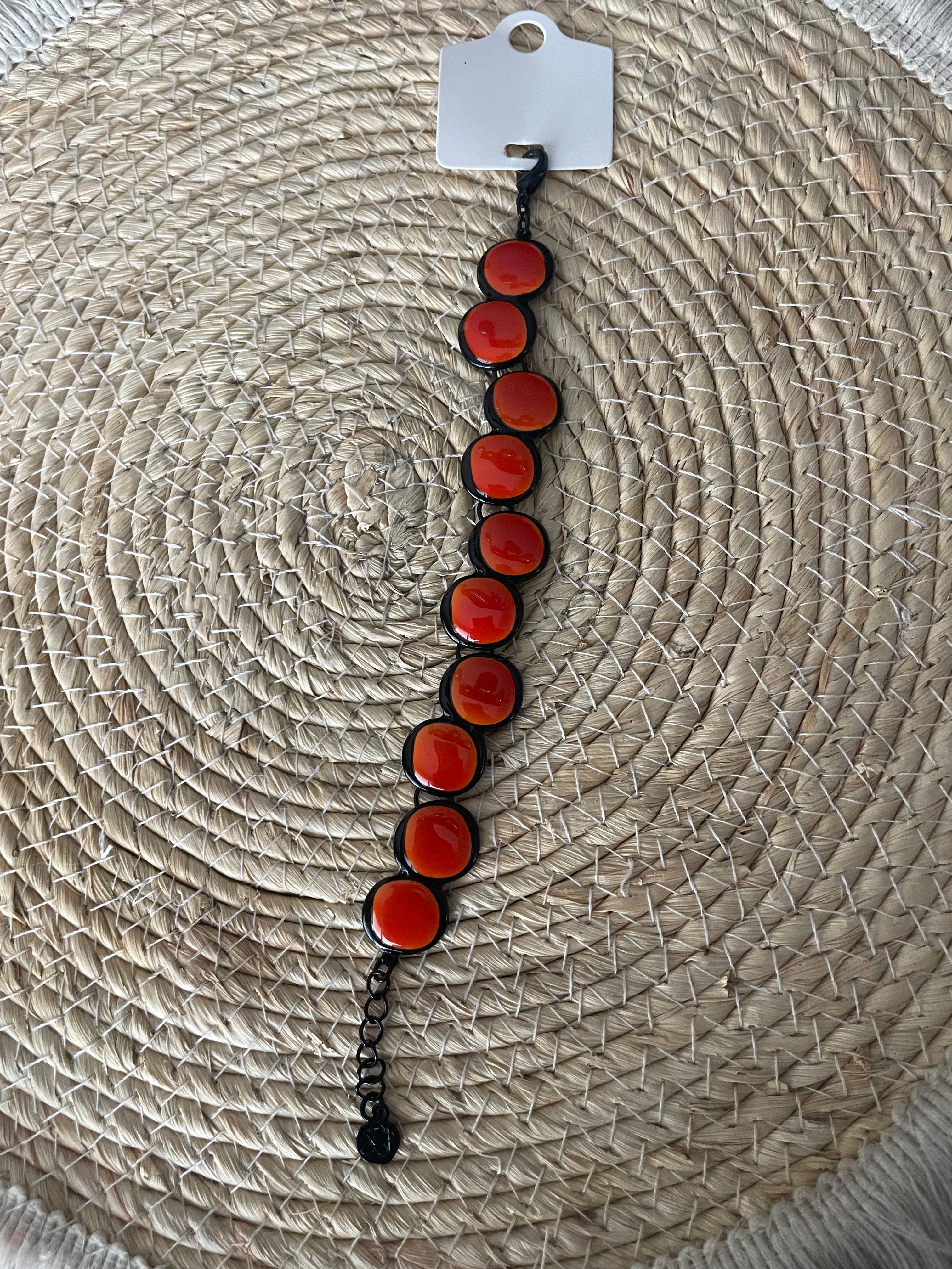 Bracelet Pastilles Corail