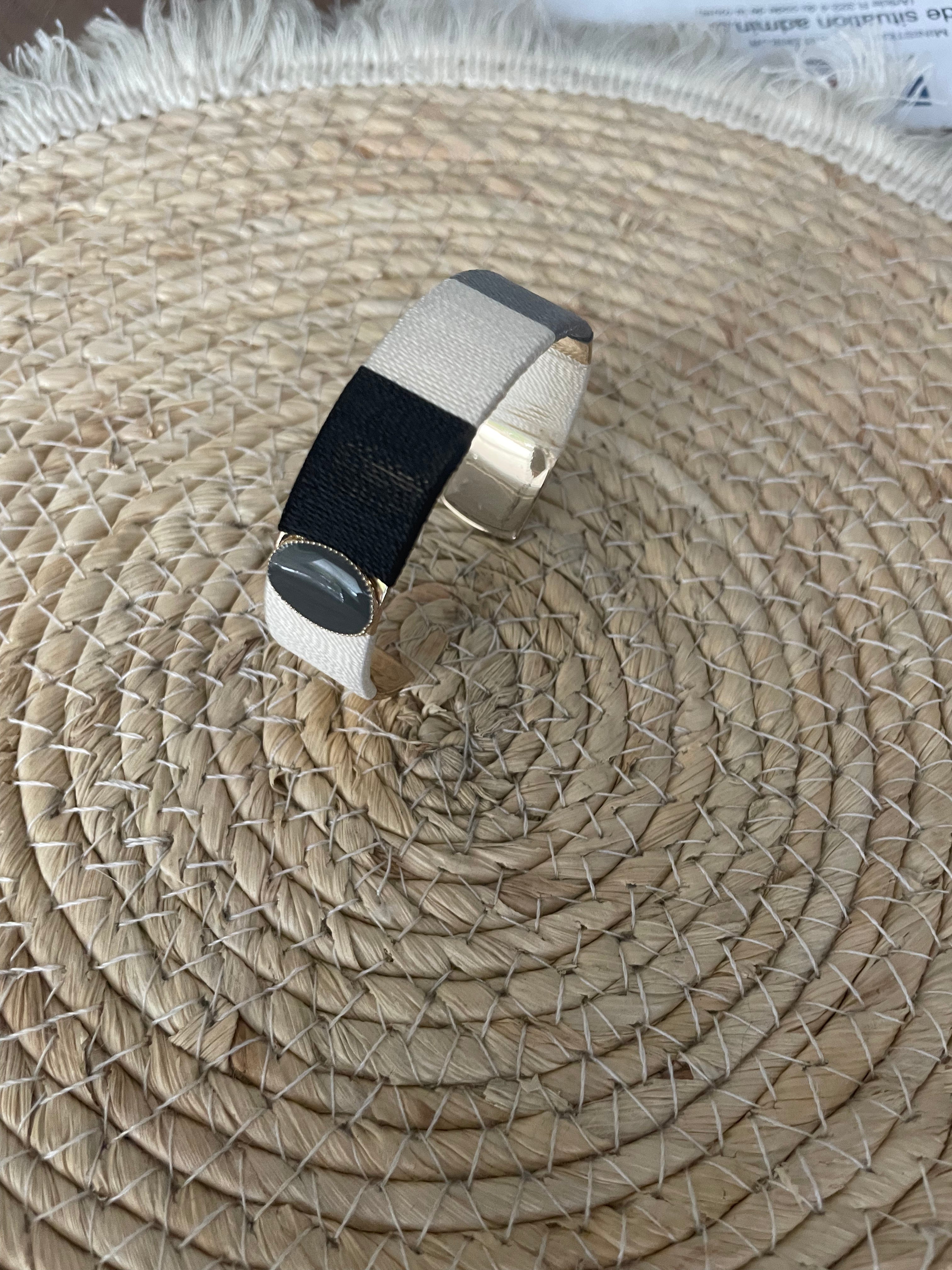 Bracelet Manchette Bicolore