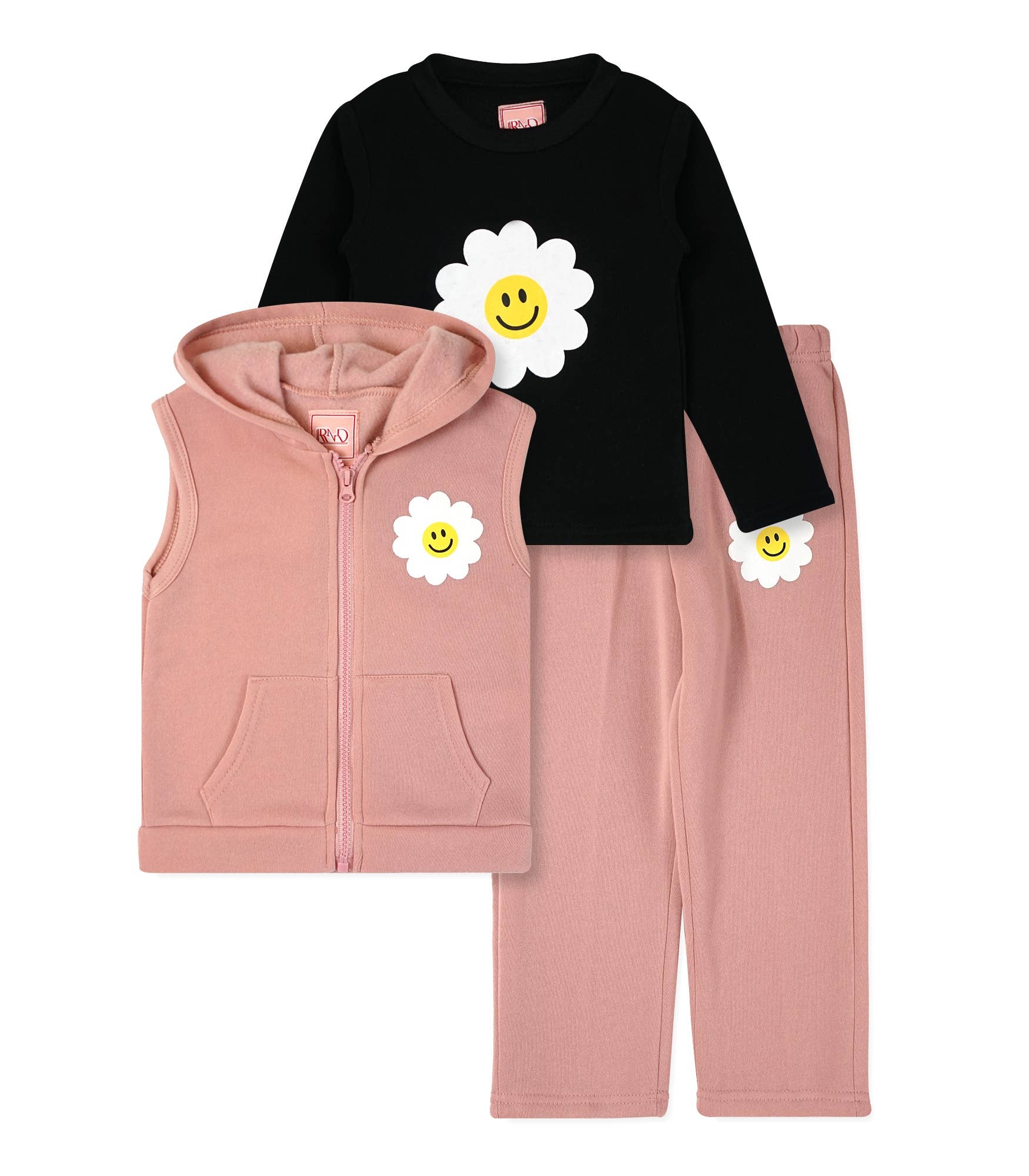 Ensemble 3 pièces en polaire pour filles #05: 2T-3T-4T (2-3-3)