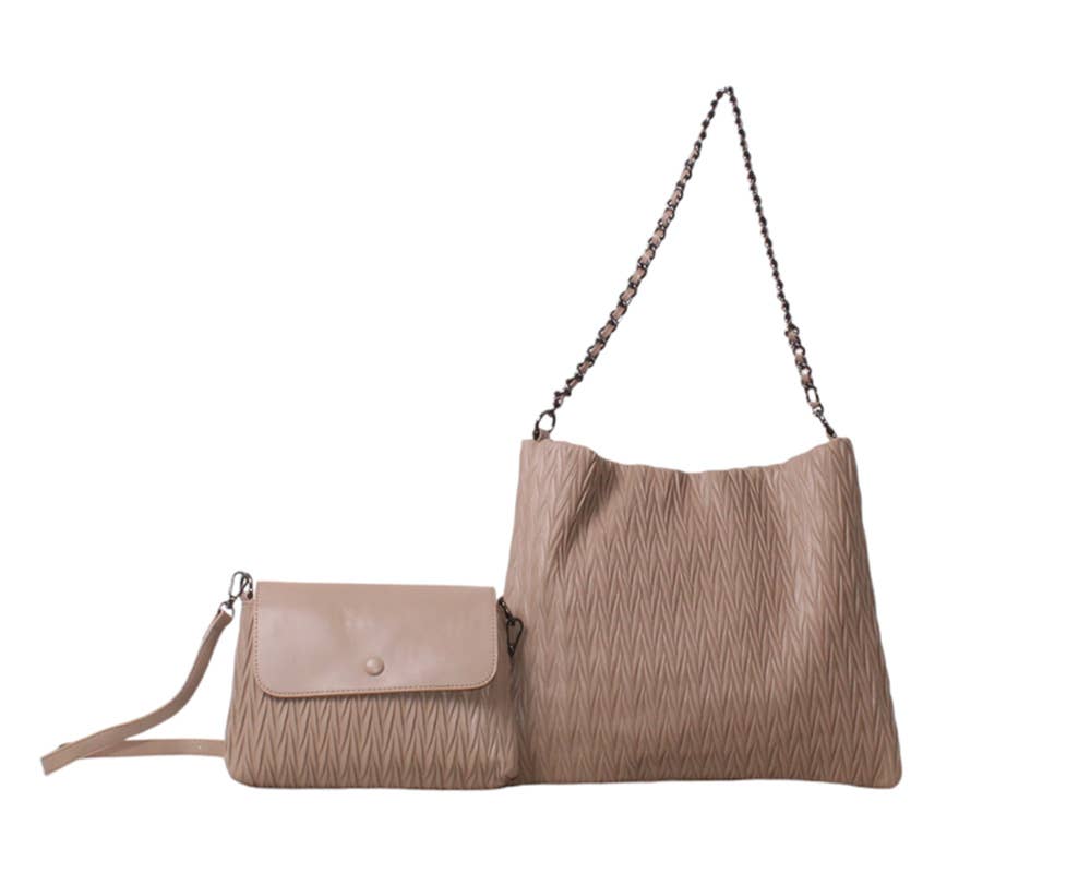 SAC DOUBLE, AVEC TROUSSE. NOUVELLE COLLECTION.: CUIR