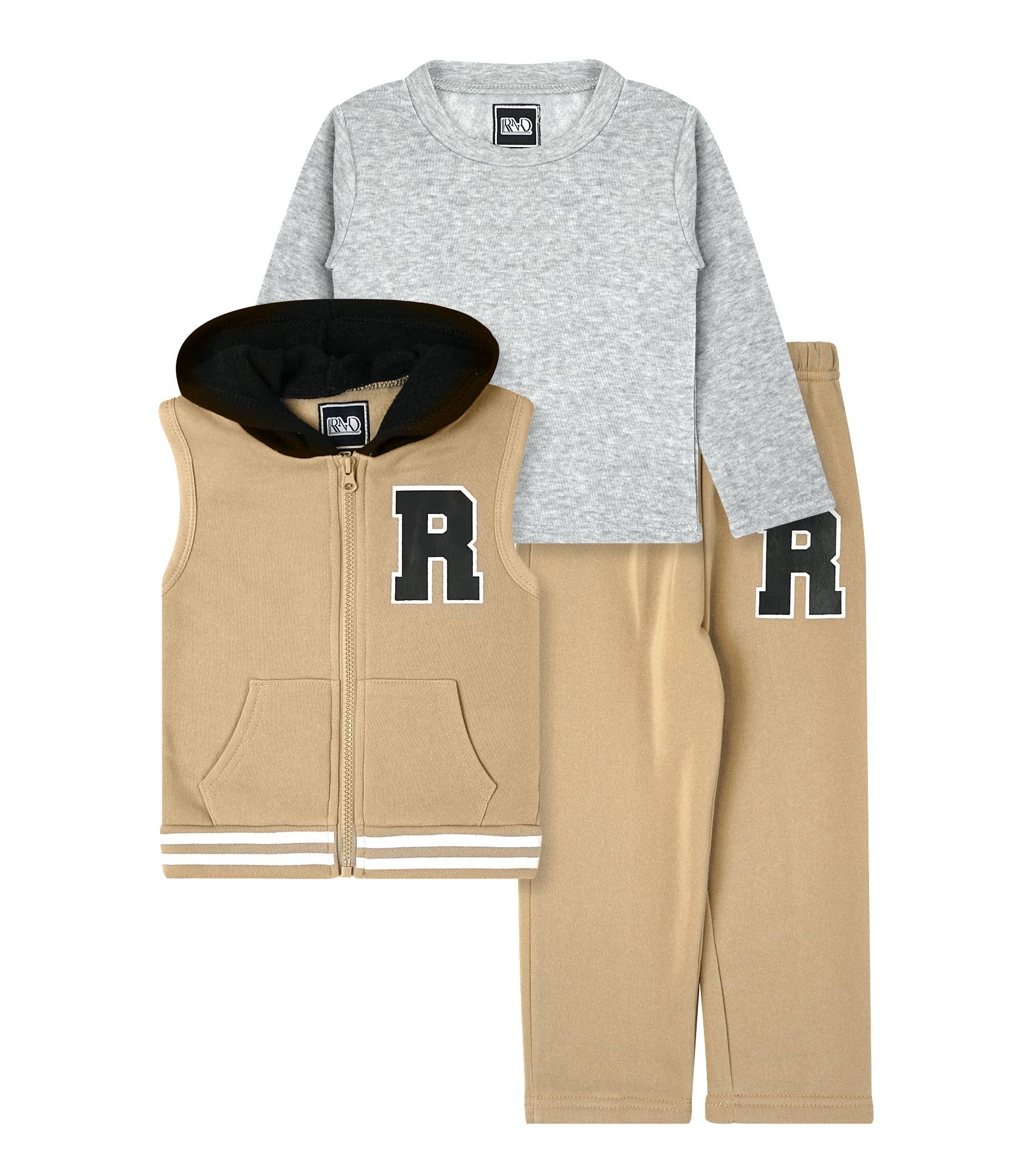 Ensemble 3 pièces en polaire pour garçons #01: 2T-3T-4T (2-3-3)